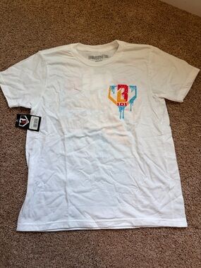 Baseball 101 boys ice cream drip tee NWT